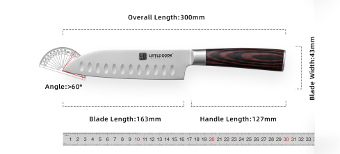 Cuchillo Santoku de 7 pulgadas
