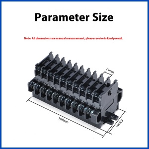TBD-10A Rail Fixed End Plate Copper Part <strong>Terminal</strong> Internal Card Quick Guide for <strong>Spring</strong> <strong>Terminal</strong> <strong>Block</strong> <strong>Connection</strong> - Product Image 4
