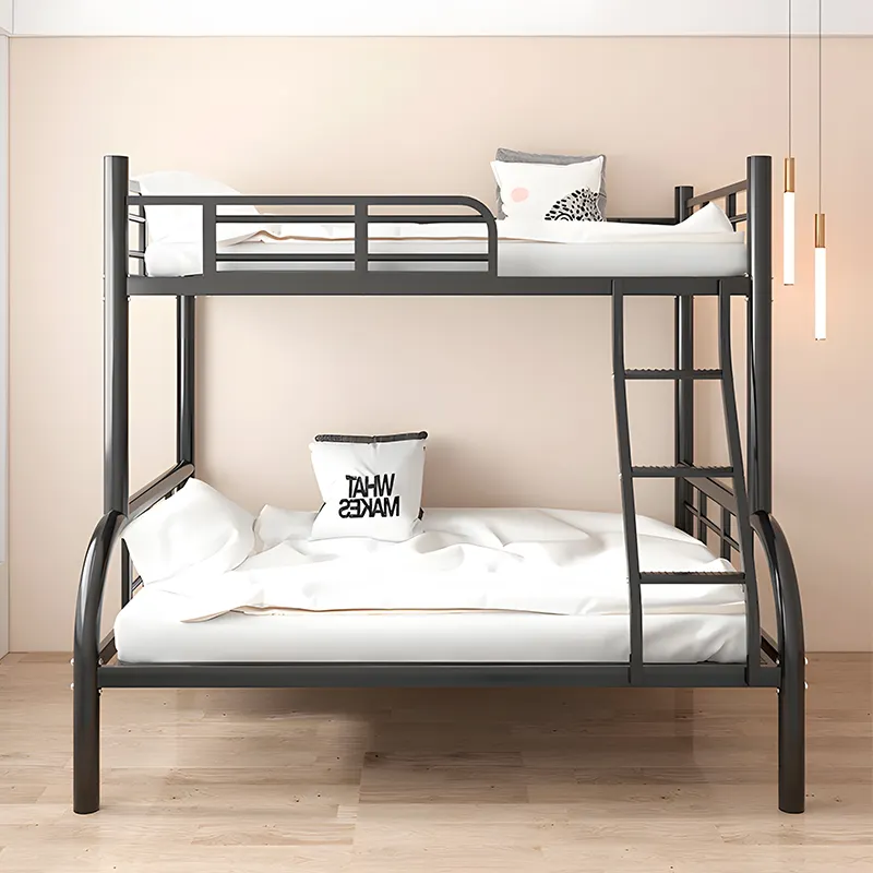 Xinhui factory price Double Modern Dormitory Bunker Metal Decker Adult Kids Child Bottom Bunk Beds with ladder