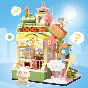 617006 <strong>Toy</strong> Store City Street Scene Creative Small Particle Model Educational Building Block <strong>Toy</strong> Set Kids Unisex <strong>Toy</strong> Decoration - Product Image 3