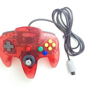 Factory N64 Controller di interfaccia Host trasparente con manico cablato Gamepad a colori per N64 joystick e Controller di gioco - Product Image 3