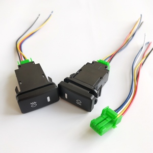 Interruttore a pulsante fendinebbia con cablaggio 4 pin 12V con indicatore luminoso di sfondo a LED per auto - Product Image 1