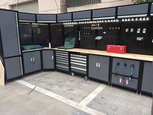 工具手推车金属储物柜钢车间车库工作台组织系统工具壁柜工具箱 - Product Image 3