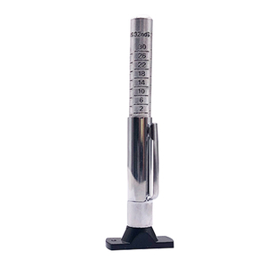 Metal lastik derinlik göstergesi 0-25mm veya 0-32 nds aralığı paslanmaz çelik gövde ve krom