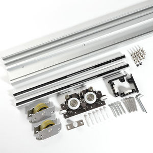 רטוריקה בלתי נראית קסם דלת הזזה דלת דלת הזזה דו-כיווני חזיז מערכת דלת דלוס עץ - Product Image 2