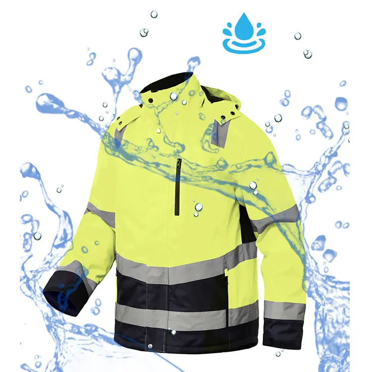 Winter wasserdichte leichte Soft Shell reflektierende hochs ichtbare Konstruktion Reparatur Sicherheits jacke für Unternehmen