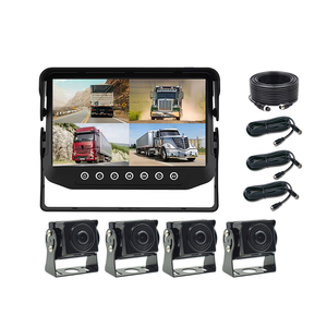 AHD 7 Inch 4 Split Screen <strong>Monitor</strong> Full Color Night Vision Reversing Camera 4-channel <strong>Input</strong> for Trucks - Product Image 1