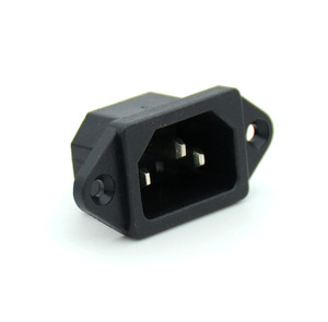 3-Pin IEC AC Power <strong>Socket</strong> Receptacle Male C14 with 6A Copper Fuse AC125V 10A Electric <strong>Socket</strong> - Product Image 3