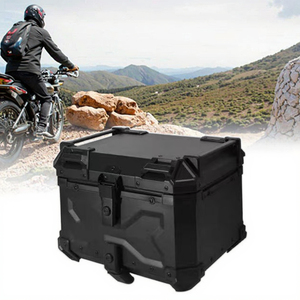 30L <strong>Trunk</strong> in All-black Embossed Design, Made of Aluminum Alloy, Suitable for Motorcycles and Electric Vehicles - Product Image 4