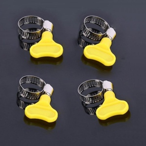 Hand-Tightened Stainless Steel <strong>Gas</strong> & Water <strong>Pipe</strong> <strong>Clamp</strong> 16-25mm Metric Measurement Locking Hose Hoop