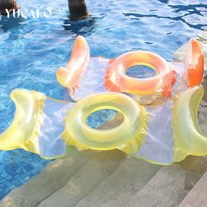 Yucalo verano ecológico PVC inflable balsa flotante para Amazon piscina de agua Clip red cama flotante tumbona inflable flotadores Ra - Product Image 4