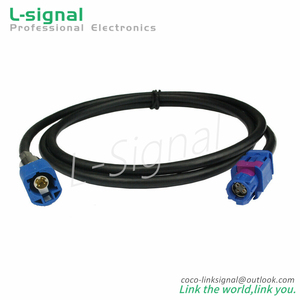 Automotive Fakra HSD Cable Assembly Code C Straight Jack zu Straight Pulg 1.2m - Product Image 2