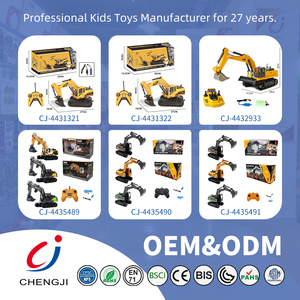 Chengji ekskavatör remonte kontrol elektrikli araç modeli alaşım rc 2.4ghz 6 kanal ses ve işık uzaktan kumanda kazıcı oyuncak - Product Image 5