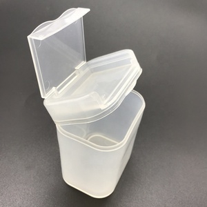 高品质节省空间迷你透明优质塑料盒PP储物盒带盖 - Product Image 1