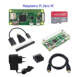 Hot Sale Raspberry Pi Zero 1.3 oder Raspberry Pi Zero W Starter Kit Acryl gehäuse GPIO Header Kühlkörper 1GHz CPU 512MB RAM RPI 0/W.
