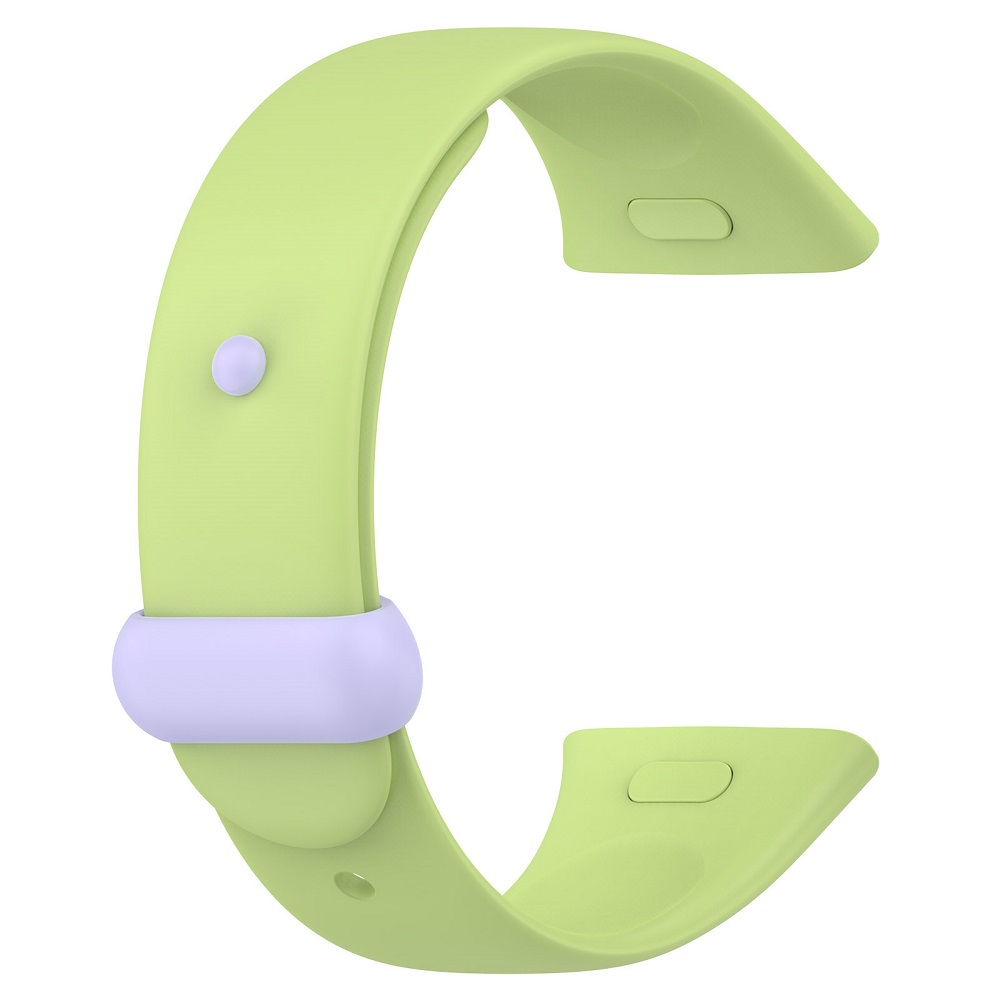 Boucle vert lime + violet