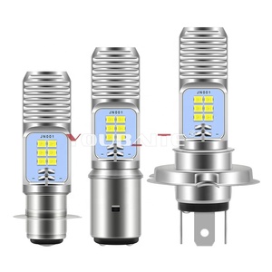 Motosiklet H4 H4 BA20D P15D far 3030 12led ışık ampuller çift renk beyaz sarı tak ve ATV bisiklet için oyna - Product Image 2