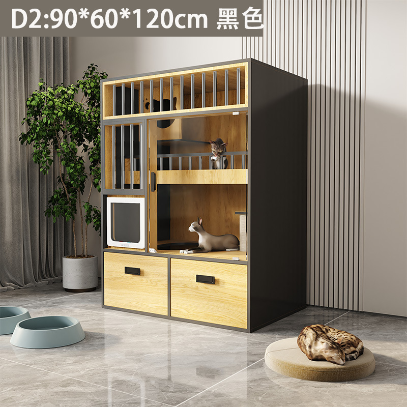 D2-90*60*120 (with small door) black