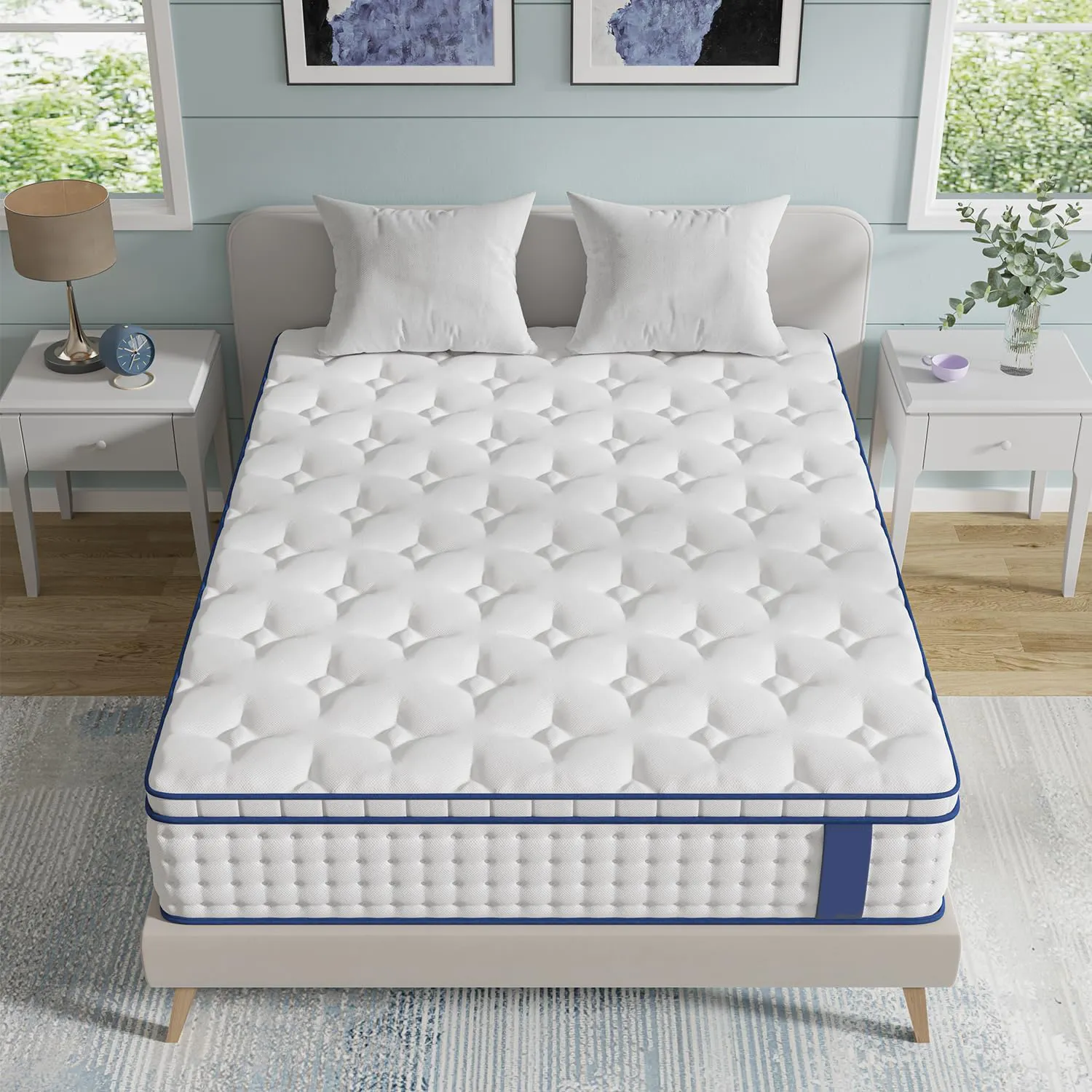 Comfort sonno King size miglior materasso a molle con tessuto impermeabile Hypo-allergenic gel memory foam in lattice matrass