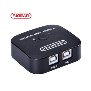 Controlador de escritorio Fjgear 2 puertos USB2.0 Switch Plug Play para 2 computadoras que comparten una impresora Divisores y convertidores de video - Product Image 4