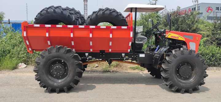 4WD Palm Tuin Dieselmotor Transporter Tractor Voor Tropische Regenwoud