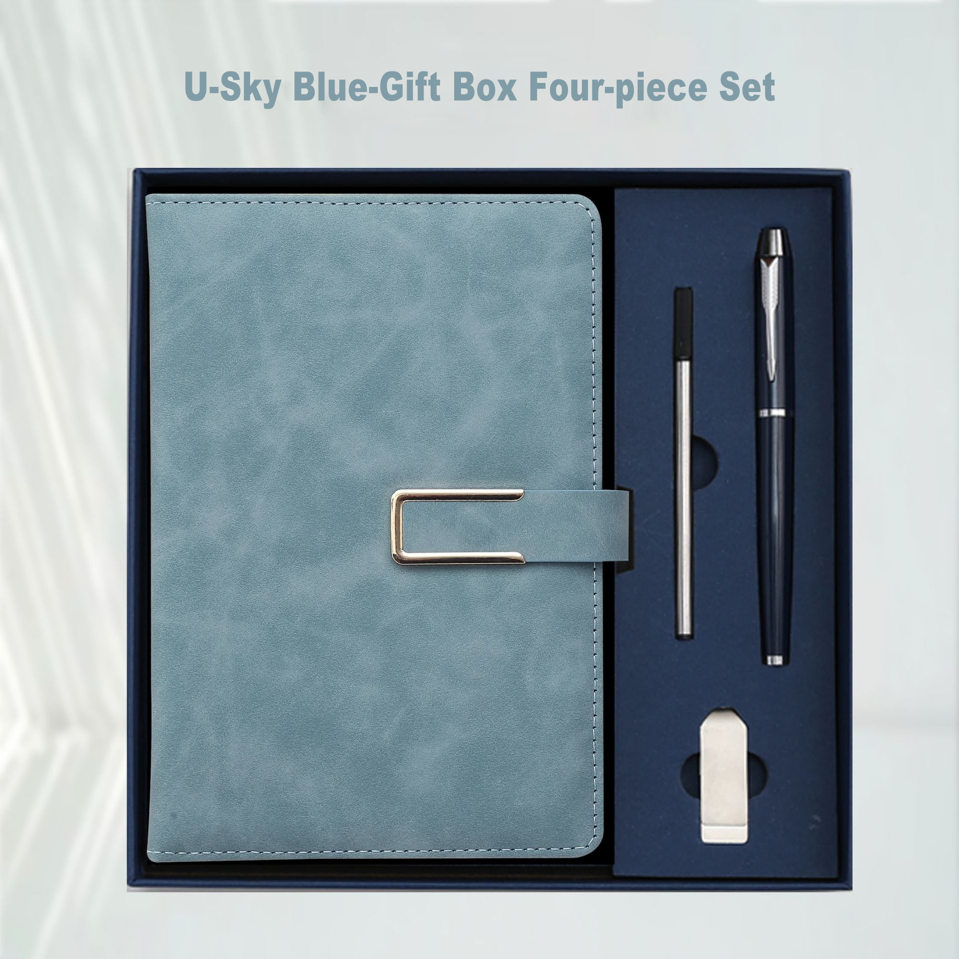 colorful Sky Blue-Four piece set