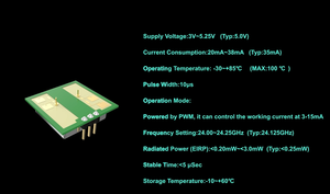 Pdlux PD-V20 Smart Home 24.125ghz modulo interruttore a induzione corpo a microonde per sensore di rilevamento intrusioni - Product Image 4