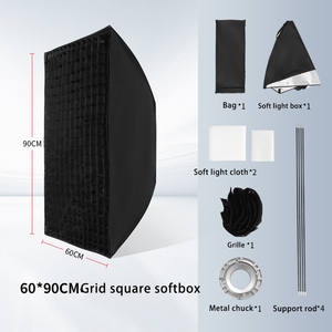 便携式60x90cm厘米Triopo柔光盒Godox可折叠快速释放灯箱照相馆配件反光织物E闪光照相馆 - Product Image 3