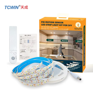 Tcwin 5m 4m 3m 2m 1m 60leds 3000k /6500K 6V sensörlü ışık pil seviyesi ile merdiven dekorasyon için 2835 beyaz ışık sensörü Led şerit ışık pro max app kontrol Led pro max app kontrol - Product Image 6