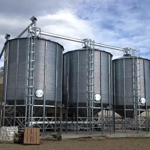 Silo de acero de fondo plano para granja de pollos, 6000 toneladas, precio bajo, para maíz, trigo, arroz, grano, Silo, fabricantes