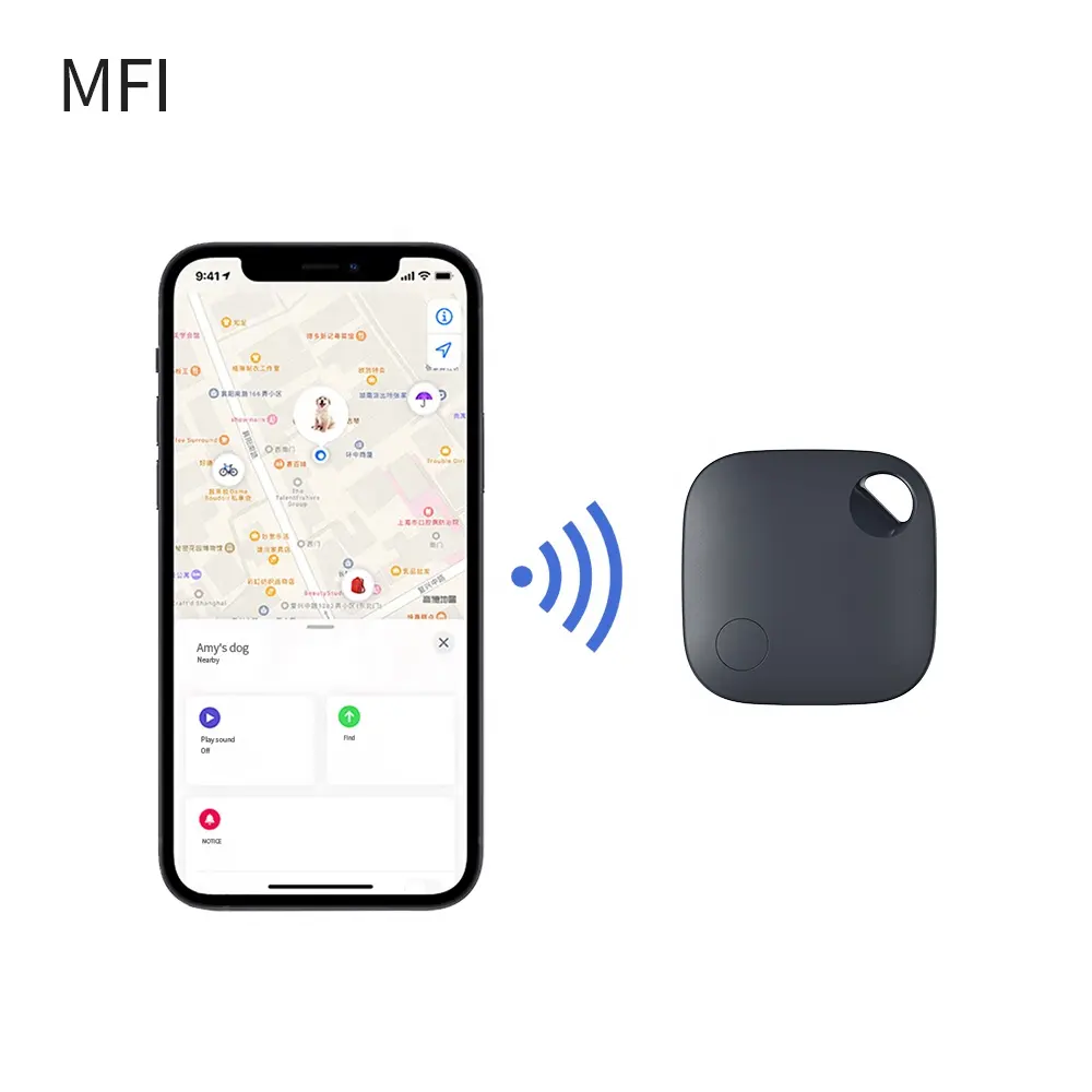 Mfi Gecertificeerde Anti-Verloren Alarm Locator Pet Itag Smart Findmy Air Tag Key Finder Mini Bluetooth Ble Beacon Gps Tracker