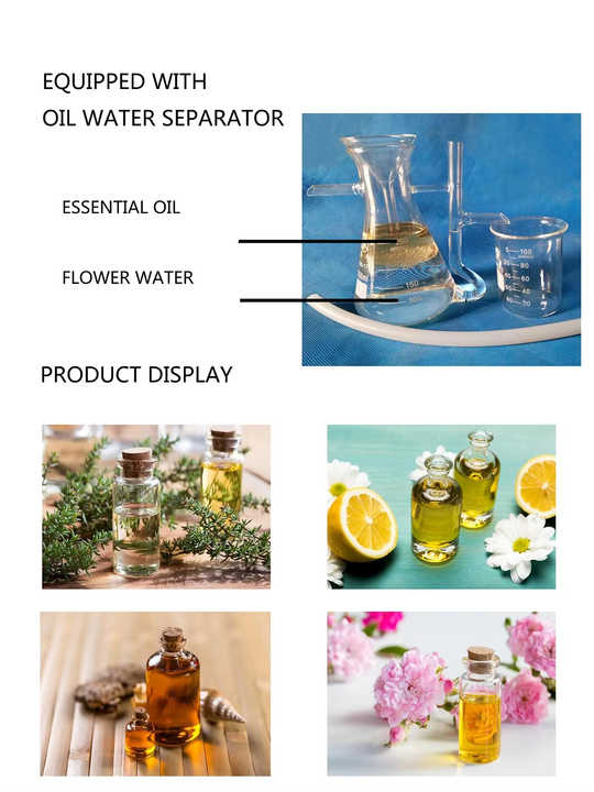 Easy Use Home Alcohol Distiller Stainless Steel Essential Oil Making Essential Oil Steam Distiller Rosemary Extraction Machine