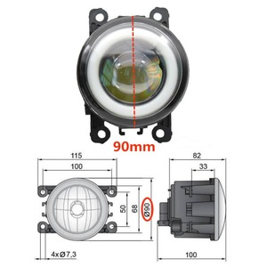 1 זוג רכב קדמי ערפל אור עם מלאך העין DRL <span class=keywords><strong>LED</strong></span> ערפל מנורת 12V עבור סוזוקי סוויפט MZ <span class=keywords><strong>EZ</strong></span> hatchback 2005-2015 תוצרת סין