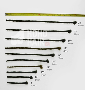 [HOHODREADS] kilitli Dreadlocks 0.2cm mikro Dreadlocks uzatma erkekler ve kadınlar için % 100% insan saçı Permant el yapımı Locs - Product Image 6