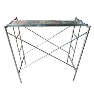Tubular H X Walk Wide Metal Escalera de acero Andamio Marco Andamio con ruedas para encofrado Construcción - Product Image 1