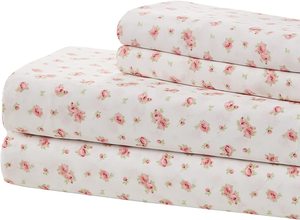 ชุดผ้าปูที่นอนไมโครไฟเบอร์ลายดอกไม้พิมพ์ลายดอกไม้พร้อมปลอกหมอน4ใบ - Product Image 4
