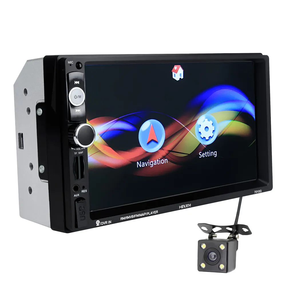 Hot selling 7 inch 2 din 7010 rear view car mp5 dvd plyer