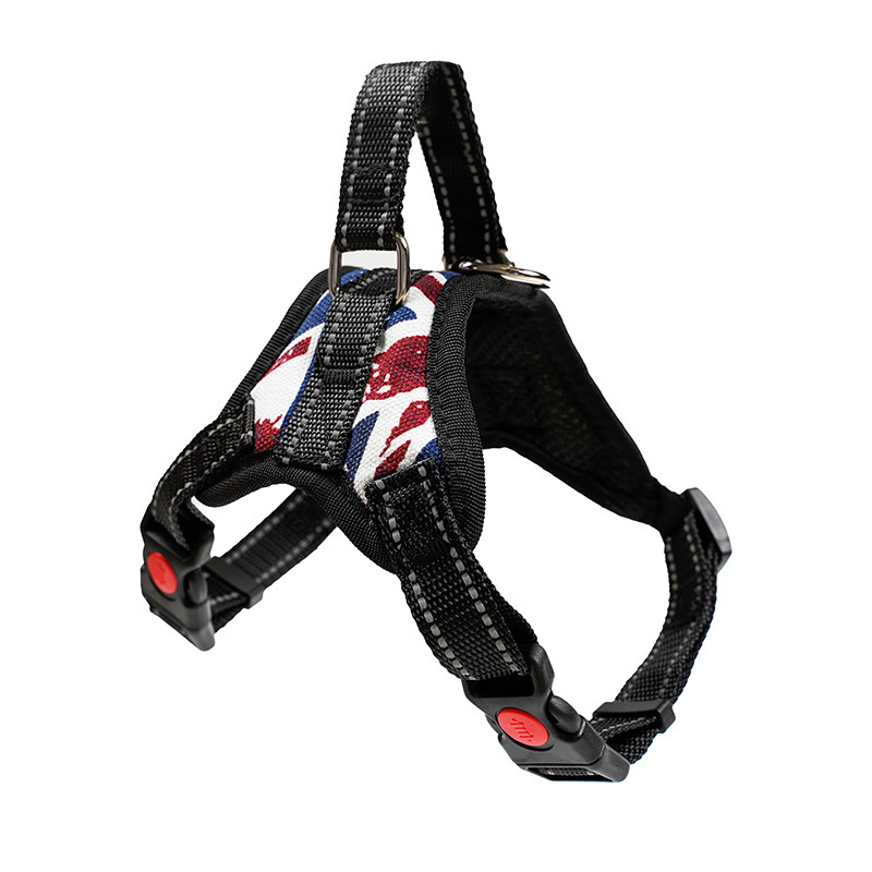 Grand harnais pour chien aux couleurs Union Jack