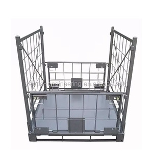Heavy Duty rete di Stillage impilabile durevole pieghevole gabbie di stoccaggio Pallet Turnover Container magazzino trasporto logistico - Product Image 3