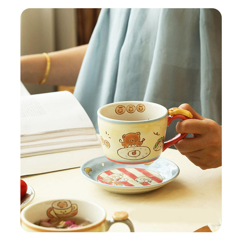 bear mug and saucer set