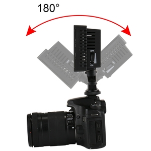 HD-160 beyaz ışık LED Video ışığı on-kamera fotoğraf aydınlatma dolgu ışığı Canon, Nikon, DSLR kamera ile 3 filtre plakaları - Product Image 6