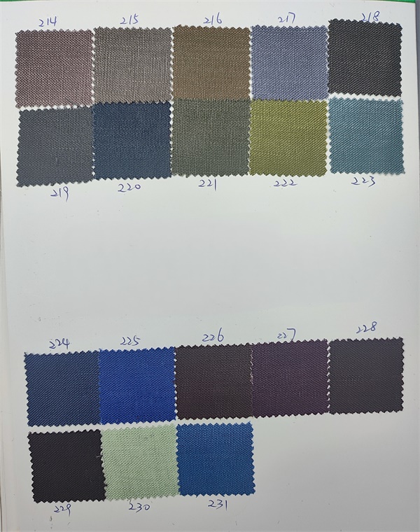 linen color card