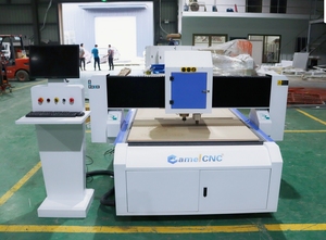 Oscillating Vibrating Knife Cutting <strong>Cnc</strong> <strong>Router</strong> CA1325 Vacuum Table With Ccd for Pu Paper Foam Cardboard Rubber Cutting - Product Image 2