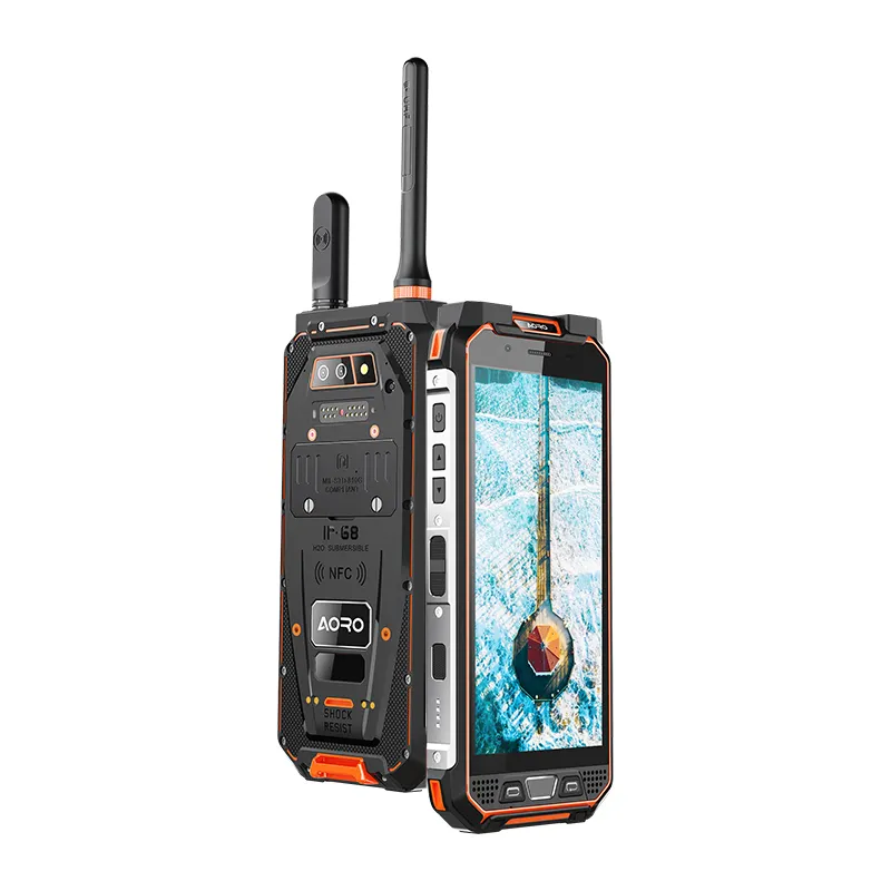 Handheld Adroid Atex Telefone Zwei-Wege-Radio robuste Bar Handy mit Barcode-Scanner