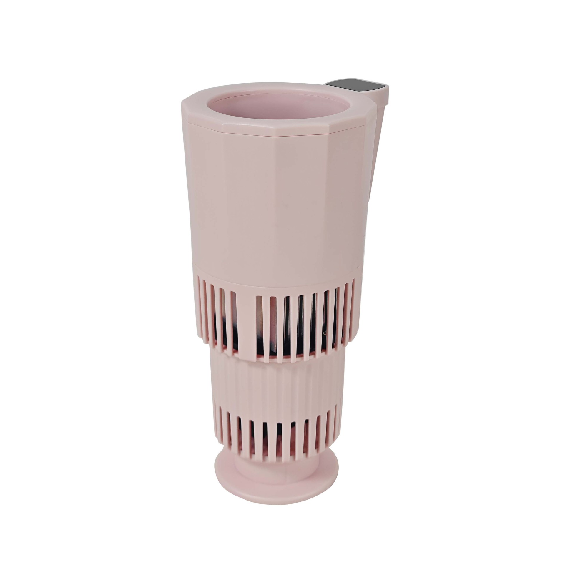 Pink car hot cold cup-24v-intelligent small fridge