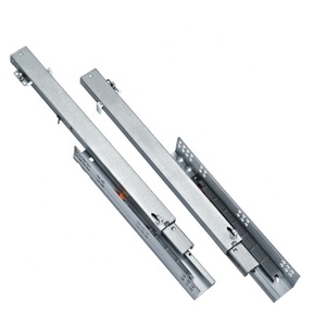 3 Fold <strong>Push</strong> to <strong>Open</strong> Hidden Telescopic <strong>Rails</strong> Soft Close Undermount Concealed Drawer <strong>Slide</strong> - Product Image 5