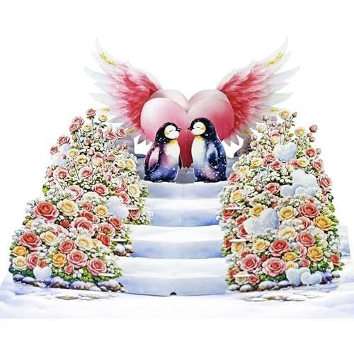 Pingüinos de amor sin fin-6x8in