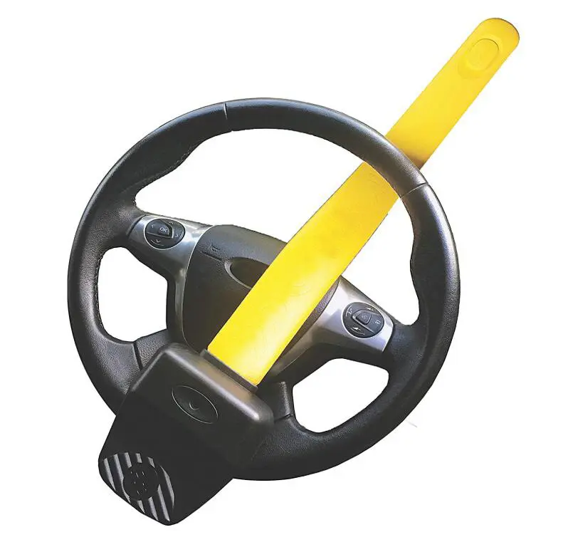 2024 Hot Selling Premium Quality Powerful Steering Wheel Lock Anti-Theft Device Retractable Theft Prevention