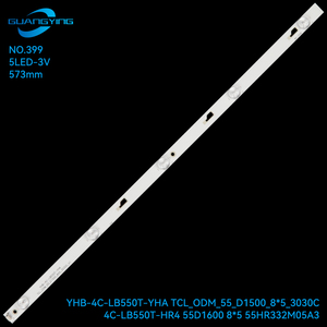 LED TV <strong>Backlight</strong> Lamp Strip for YHB-4C-LB550T-YHA TCL_ODM_55_D1500_8*<strong>5</strong>_3030C 4C-LB550T-HR4 55D1600 8*<strong>5</strong> 55HR332M05A3 LED Strips - Product Image 2