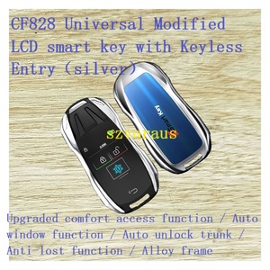 Anahtarsız giriş ile CF828 evrensel modifiye LCD akıllı anahtar (gümüş) - Product Image 2